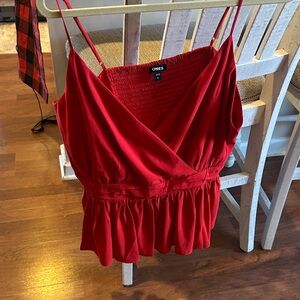 Red Spaghetti Strap Top